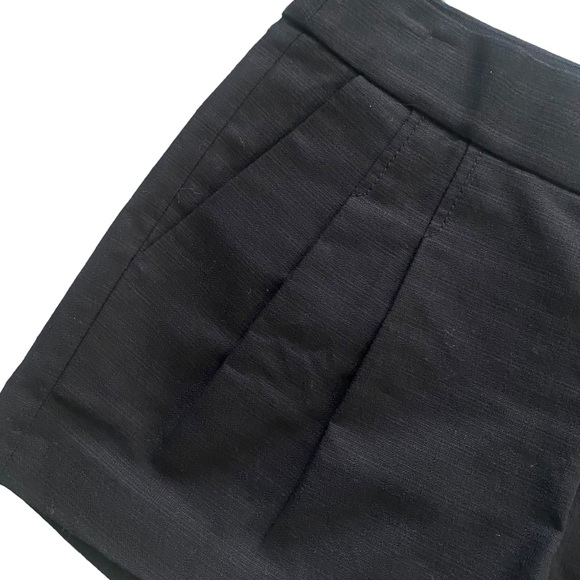 J.Crew NEW Black Pleated Shorts with Side Zipper 4 - Picture 5 of 12